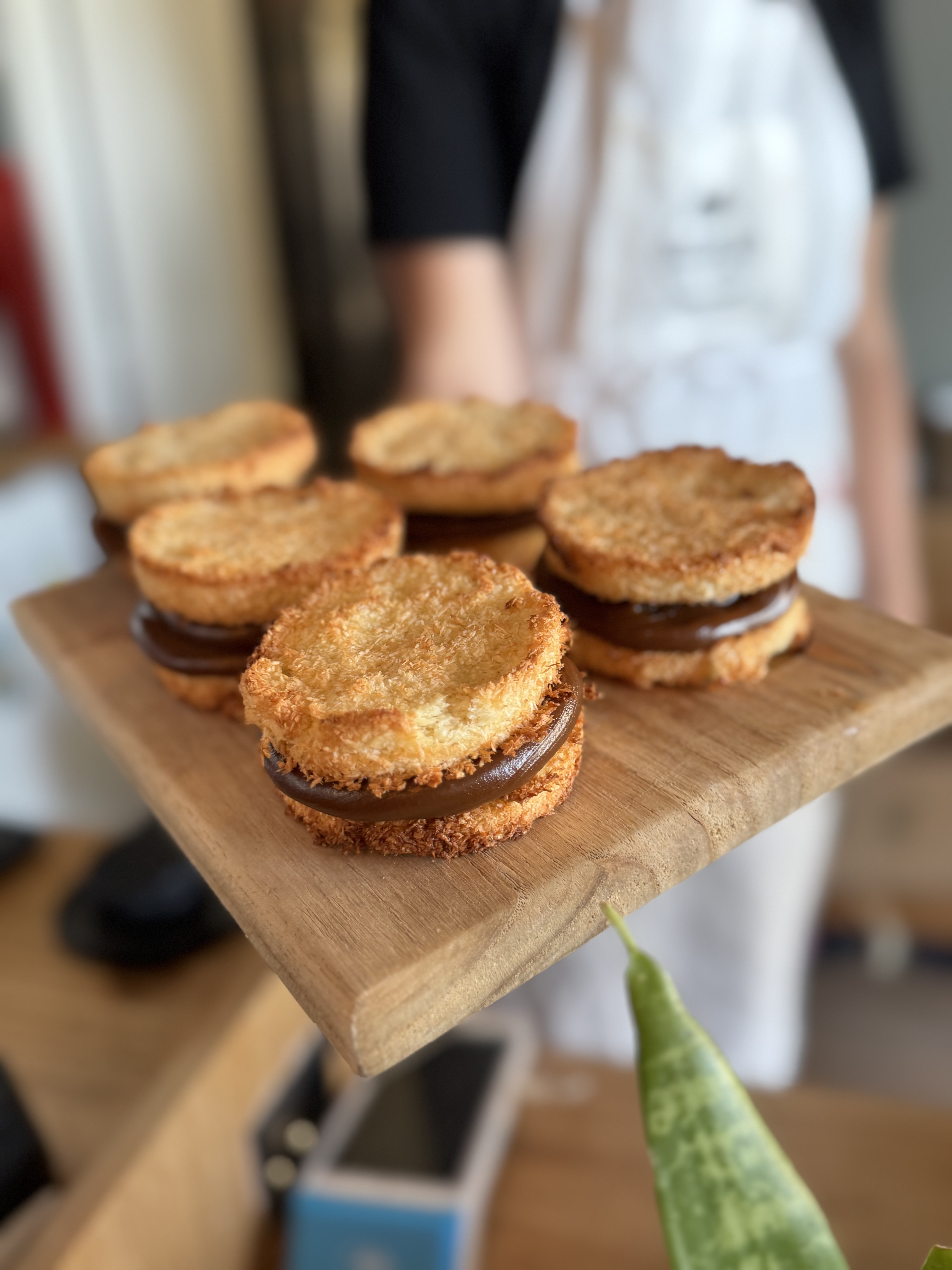 Alfajores con azúcar impalpable